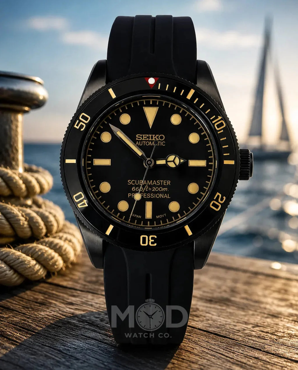 BB58 Mod | Retro Diver Black PVD