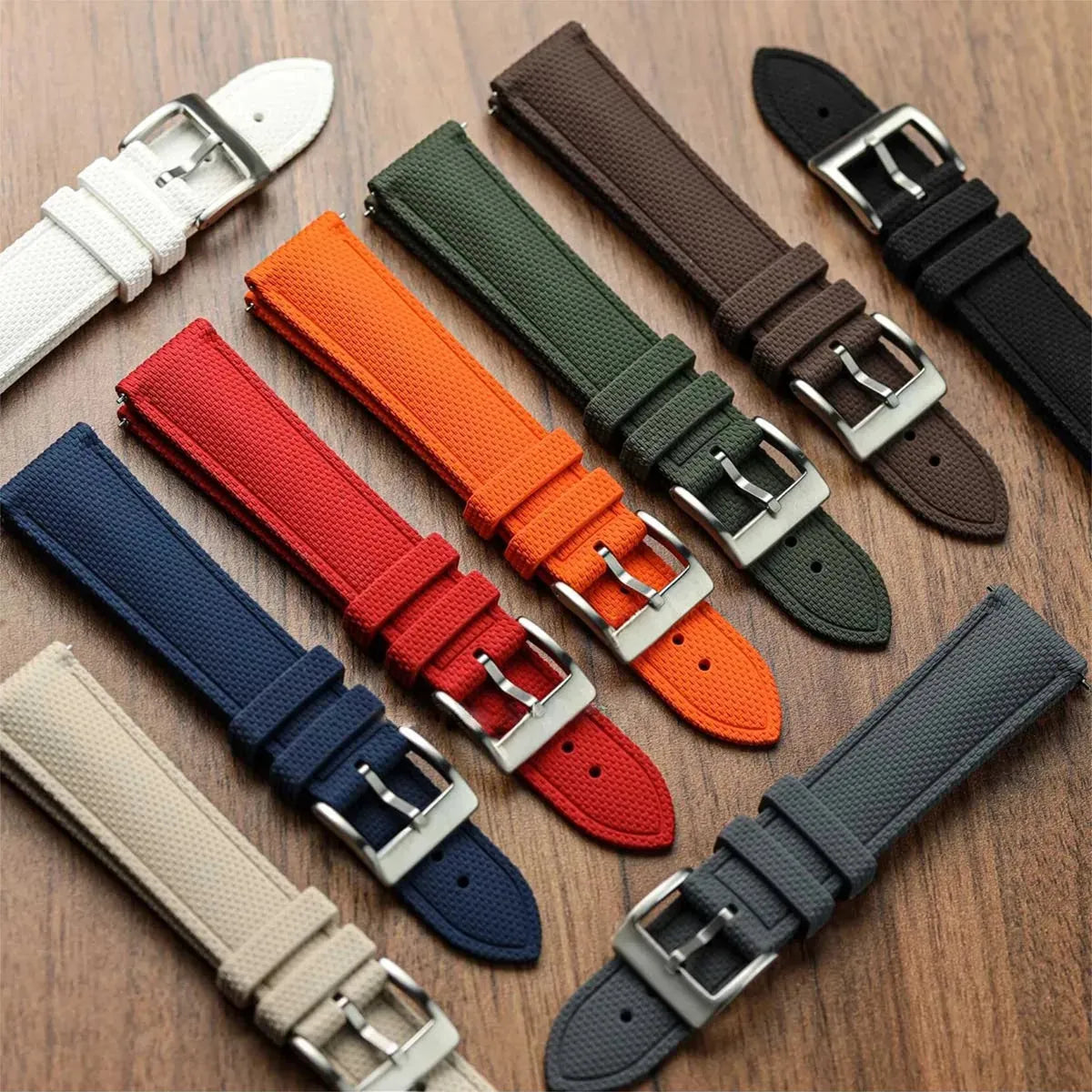 New Fluoro Rubber Strap for Round watches