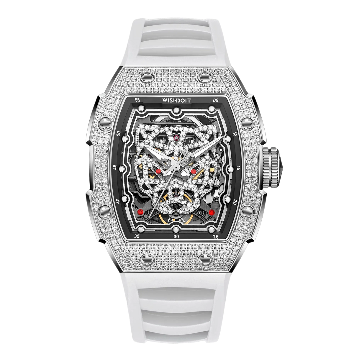 SNOW LEOPARD Diamond Automatic Watch
