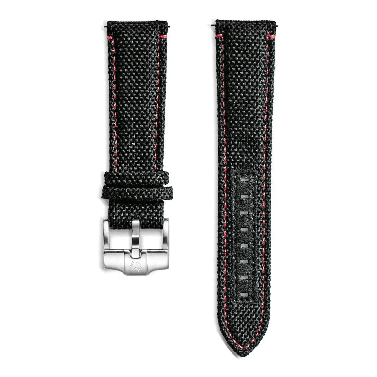 22mm Nylon Leather Watch Strap