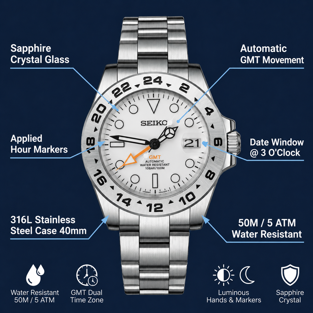 GMT Explorer II Style Custom Mod | White